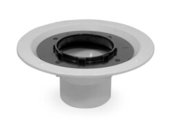 100mm podium Sureflow roof drain internal gutter flat roof dome overflow grate heat membrane drainage