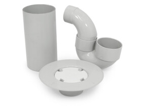 80mm with 50mm Outlet PVC tile floor waste kit bathroom drain