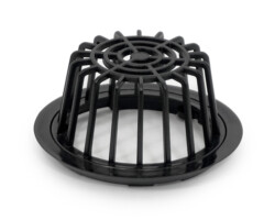 plastic roof drain membrane clamping grate dome lid