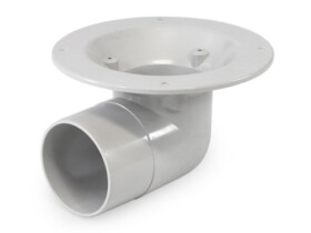 vinyl roof drain 90 degree outlet drainage point internal gutter 80mm