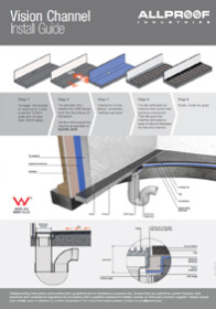 Vision Shower Channel Install Guide Vison shower channel install guide