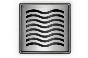 Stainless shower point drain bathroom Wave