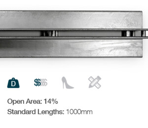 channel trench strip drain grate external surface water catchment commercial residential slot grate centre