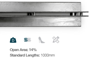 channel trench strip drain grate external surface water catchment commercial residential slot grate centre