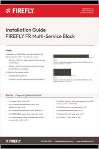 FIREFLY Multi-service Block Install Detail firefly multi service block install detail