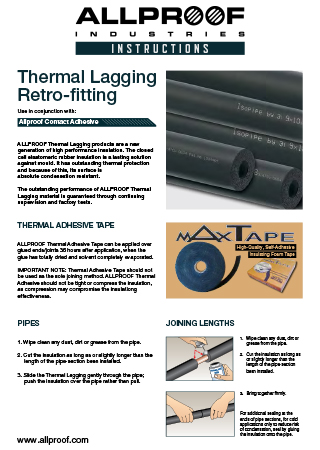 Pipe lagging insulation install guide
